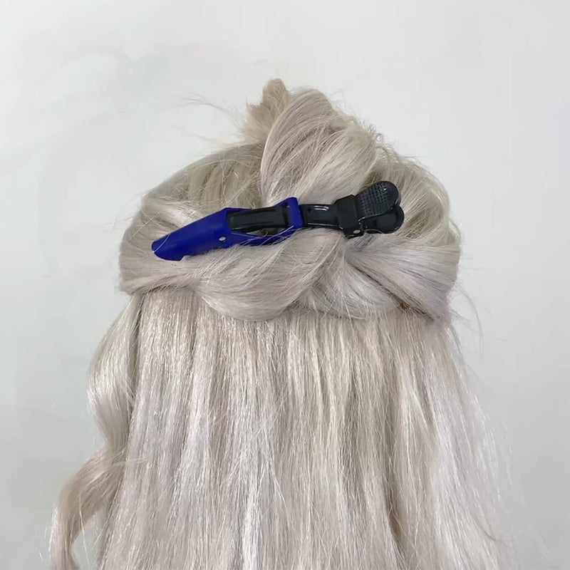 HH&LL Hair Clips for Women â€“ Wide Teeth & Double-Hinged Design â€“ Alligator Styling Sectioning Clips of Professional Hair Salon Quality - 10Pack (Mixing) - Image 5